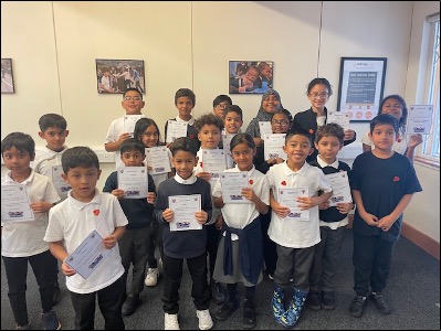 A group shot of the school council